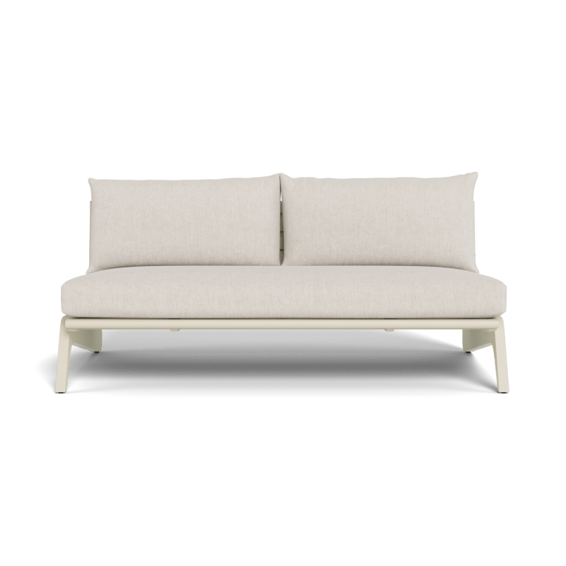 MLB Aluminum 2 Seat Armless Sofa
