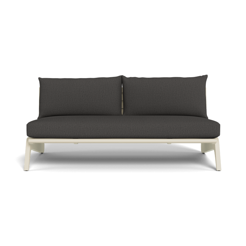 MLB Aluminum 2 Seat Armless Sofa