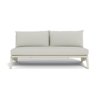 MLB Aluminum 2 Seat Armless Sofa