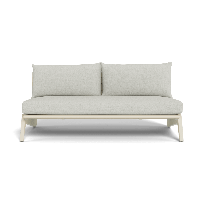 MLB Aluminum 2 Seat Armless Sofa