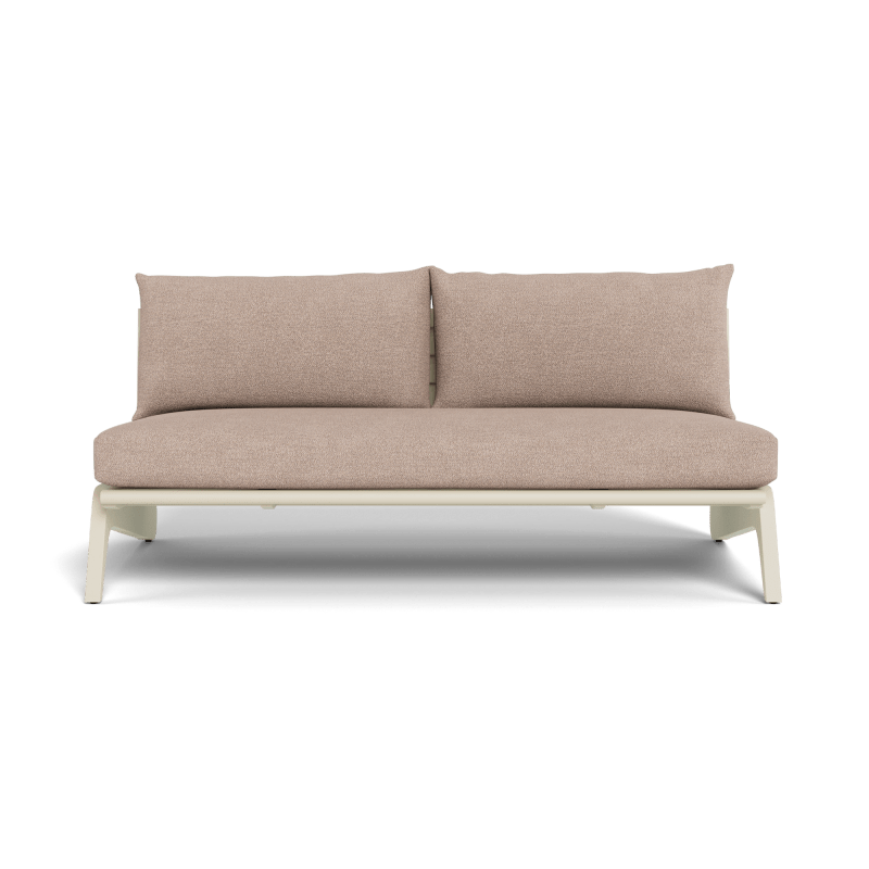 MLB Aluminum 2 Seat Armless Sofa