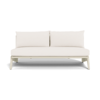 MLB Aluminum 2 Seat Armless Sofa