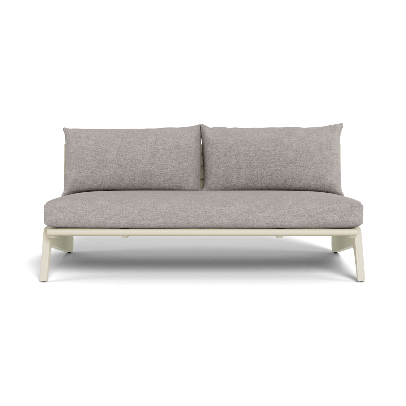 MLB Aluminum 2 Seat Armless Sofa
