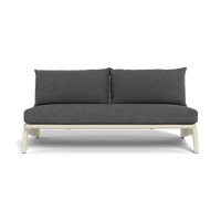 MLB Aluminum 2 Seat Armless Sofa