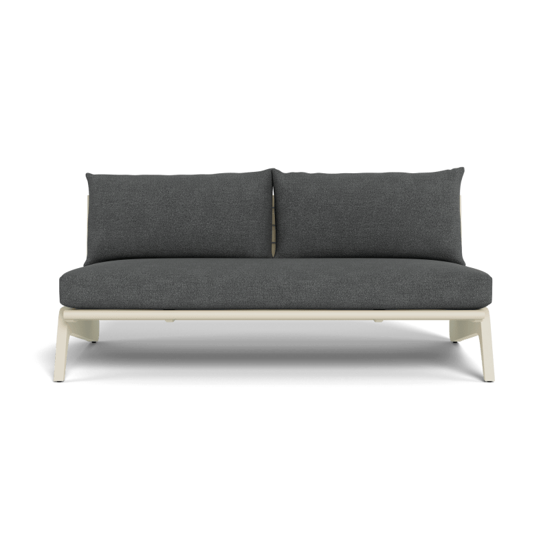 MLB Aluminum 2 Seat Armless Sofa