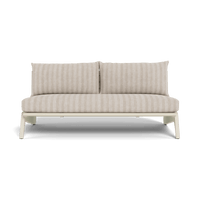 MLB Aluminum 2 Seat Armless Sofa