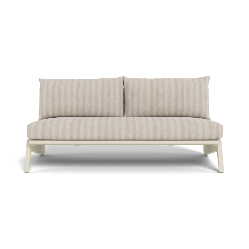 MLB Aluminum 2 Seat Armless Sofa