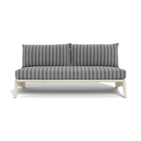 MLB Aluminum 2 Seat Armless Sofa