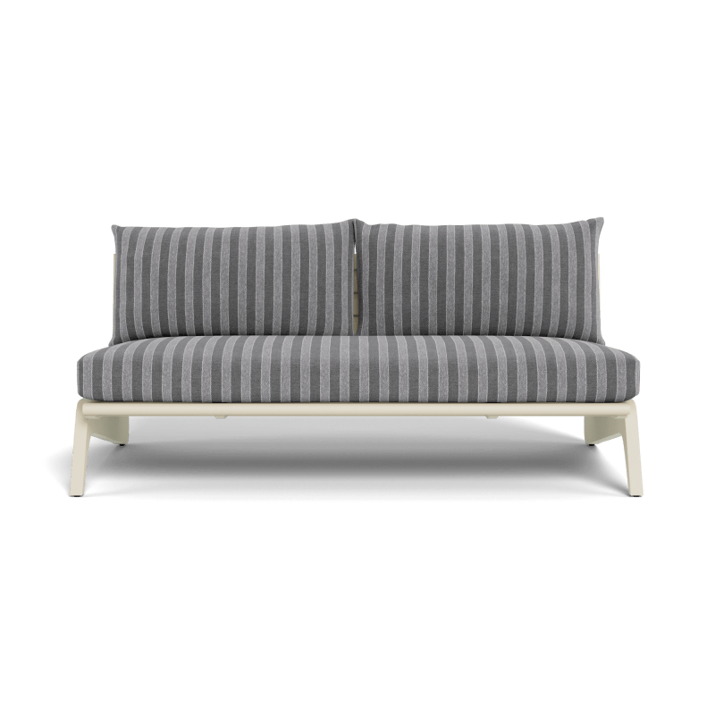 MLB Aluminum 2 Seat Armless Sofa