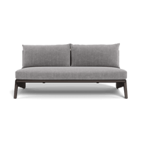 MLB Aluminum 2 Seat Armless Sofa