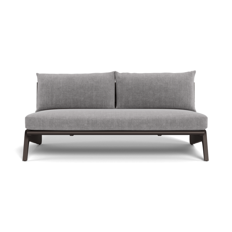 MLB Aluminum 2 Seat Armless Sofa