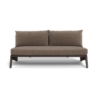 MLB Aluminum 2 Seat Armless Sofa