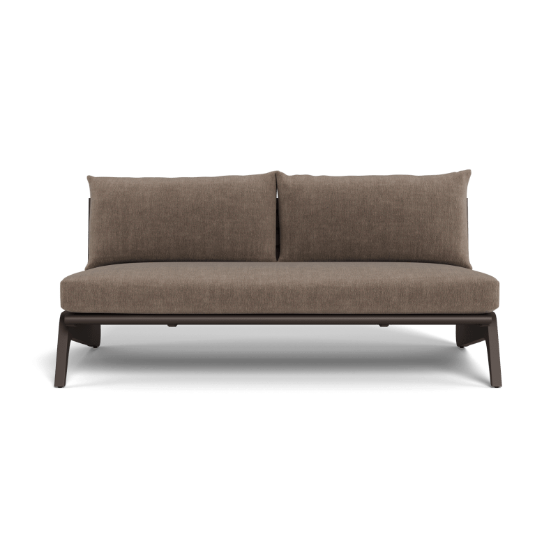 MLB Aluminum 2 Seat Armless Sofa