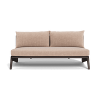 MLB Aluminum 2 Seat Armless Sofa