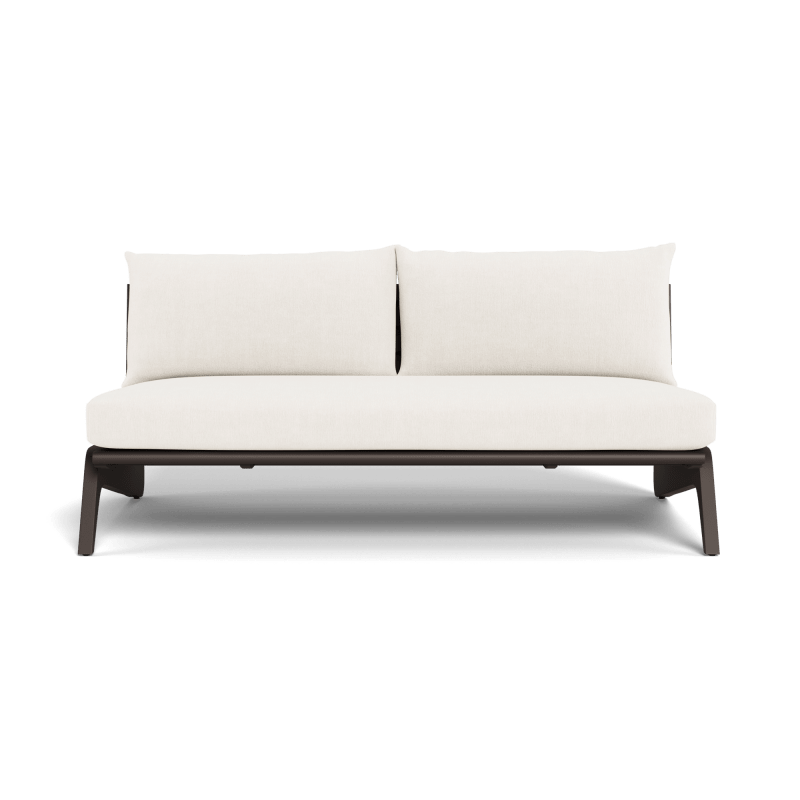 MLB Aluminum 2 Seat Armless Sofa