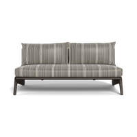 MLB Aluminum 2 Seat Armless Sofa