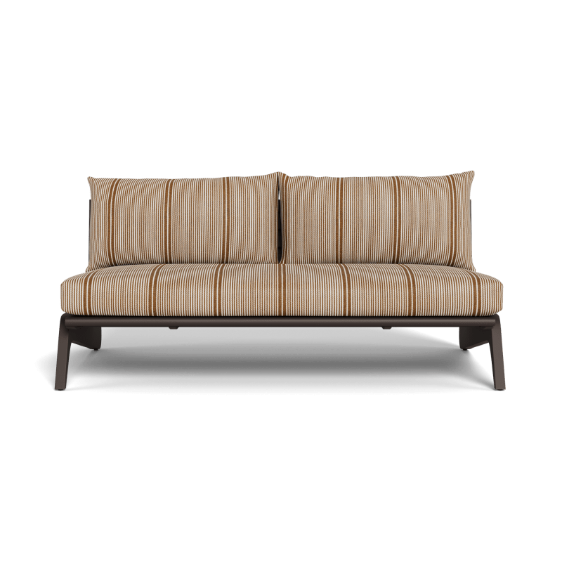 MLB Aluminum 2 Seat Armless Sofa