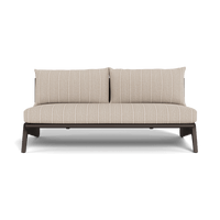MLB Aluminum 2 Seat Armless Sofa