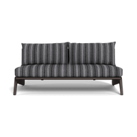 MLB Aluminum 2 Seat Armless Sofa