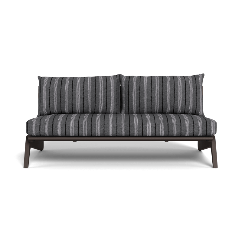 MLB Aluminum 2 Seat Armless Sofa