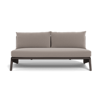 MLB Aluminum 2 Seat Armless Sofa