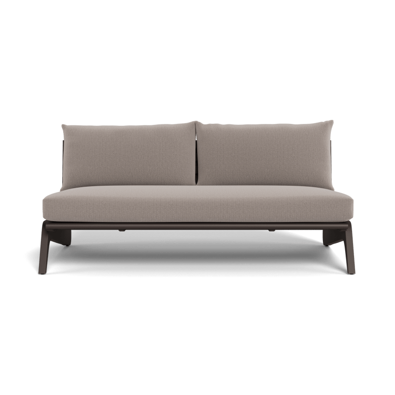 MLB Aluminum 2 Seat Armless Sofa