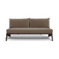MLB Aluminum 2 Seat Armless Sofa
