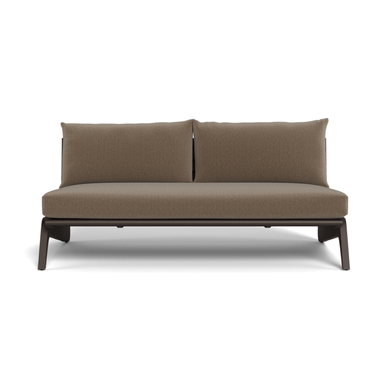 MLB Aluminum 2 Seat Armless Sofa