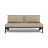 MLB Aluminum 2 Seat Armless Sofa