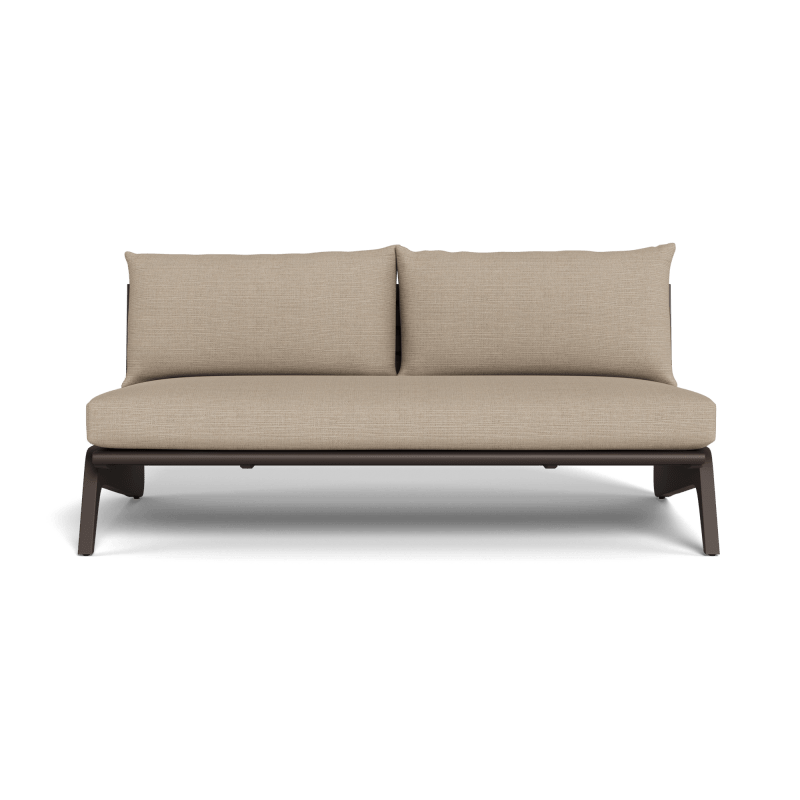 MLB Aluminum 2 Seat Armless Sofa