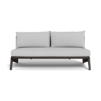 MLB Aluminum 2 Seat Armless Sofa