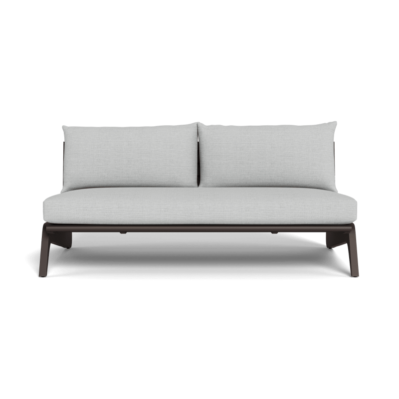 MLB Aluminum 2 Seat Armless Sofa