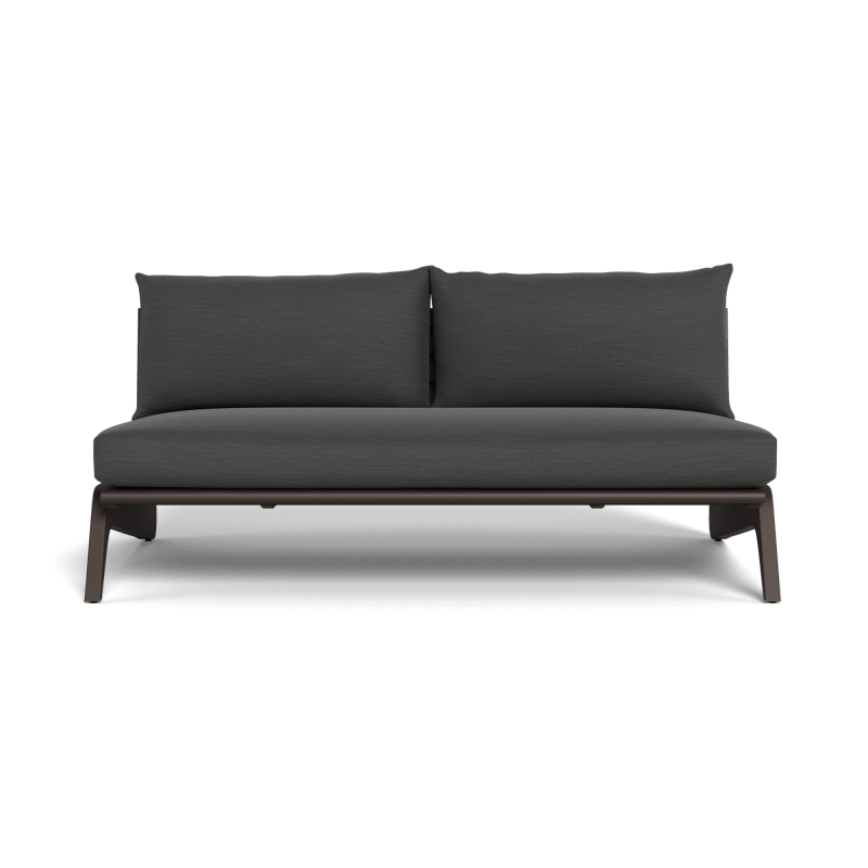 MLB Aluminum 2 Seat Armless Sofa