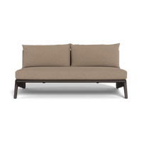 MLB Aluminum 2 Seat Armless Sofa