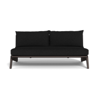MLB Aluminum 2 Seat Armless Sofa