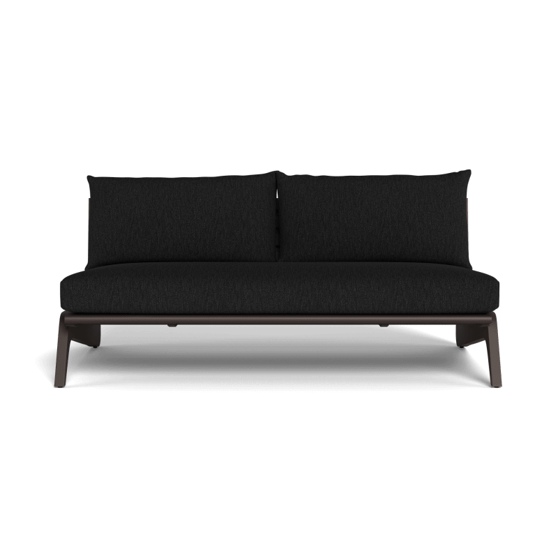MLB Aluminum 2 Seat Armless Sofa