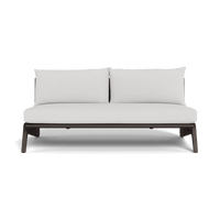 MLB Aluminum 2 Seat Armless Sofa