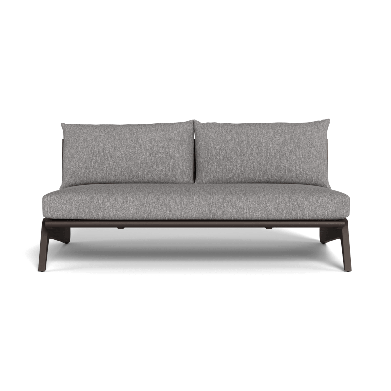 MLB Aluminum 2 Seat Armless Sofa