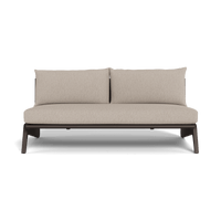 MLB Aluminum 2 Seat Armless Sofa