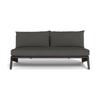 MLB Aluminum 2 Seat Armless Sofa