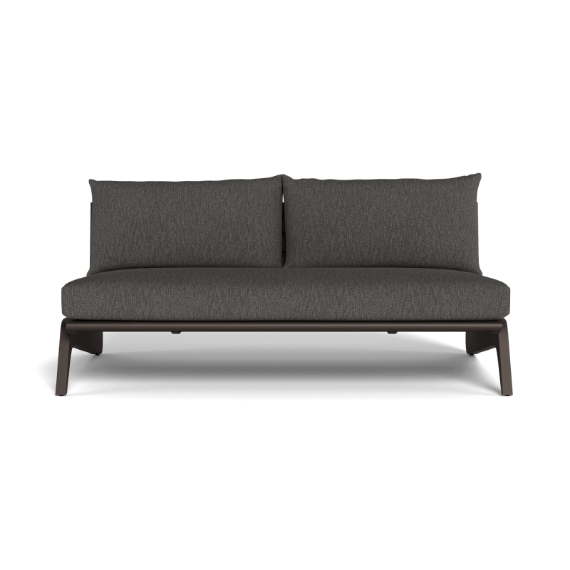 MLB Aluminum 2 Seat Armless Sofa