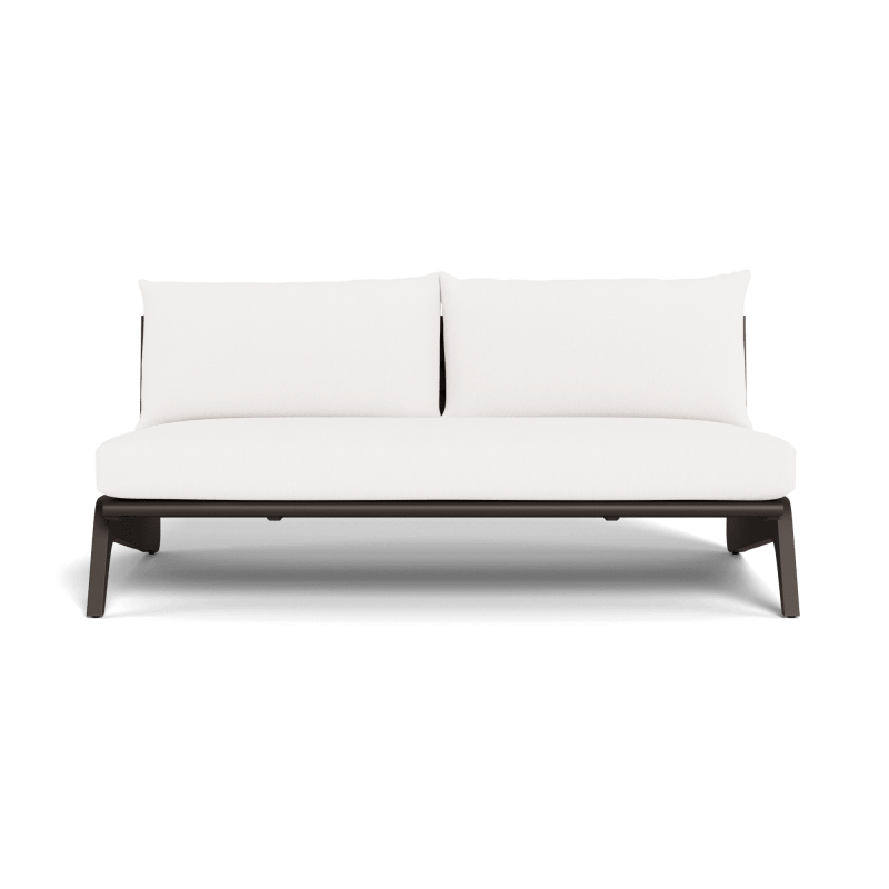 MLB Aluminum 2 Seat Armless Sofa