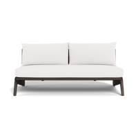 MLB Aluminum 2 Seat Armless Sofa