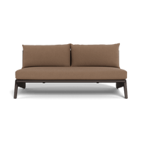 MLB Aluminum 2 Seat Armless Sofa