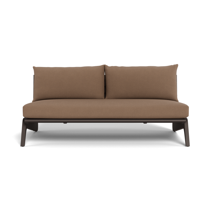 MLB Aluminum 2 Seat Armless Sofa