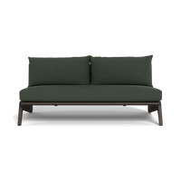 MLB Aluminum 2 Seat Armless Sofa