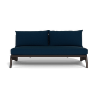 MLB Aluminum 2 Seat Armless Sofa