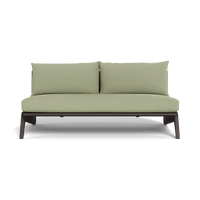 MLB Aluminum 2 Seat Armless Sofa