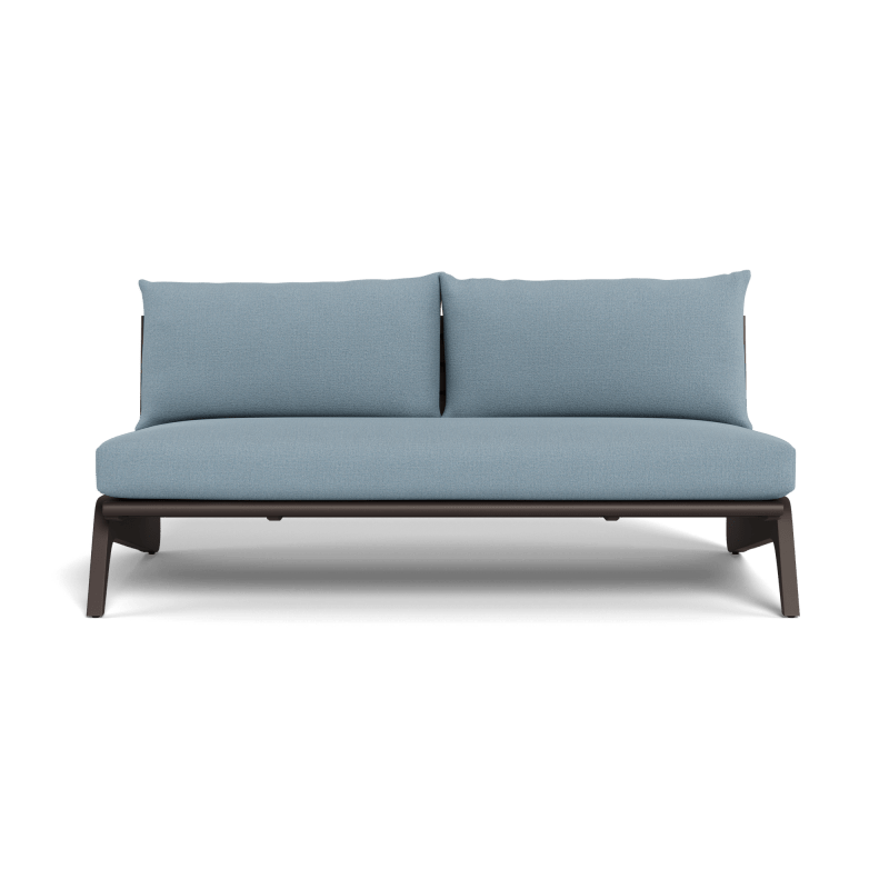 MLB Aluminum 2 Seat Armless Sofa