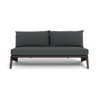 MLB Aluminum 2 Seat Armless Sofa